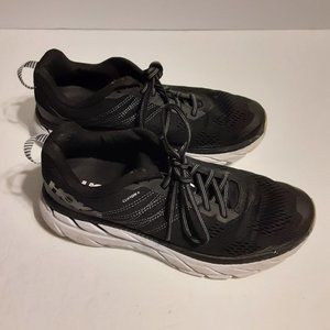 Hoka One One Clifton 6 Black/White Men's Running Shoes 1102872 Size 8.5